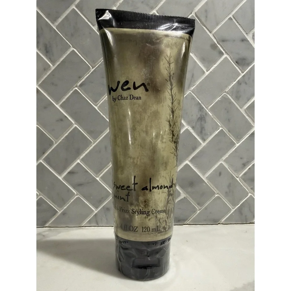 WEN by Chaz Dean Sweet Almond Mint Anti Frizz Styling Creme 4 oz Sealed